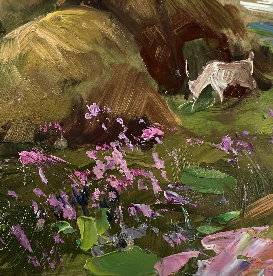 Oil painting The village was covered by a clouds Yuriy Suprunchuk - 8