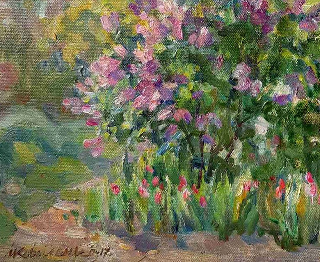 Oil painting Life outside the city Kovalenko Ivan Mikhailovich - 4