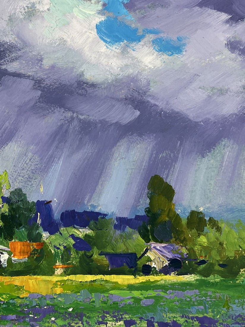 Oil painting Village in the Middle of the Forest Yuriy Suprunchuk - 9