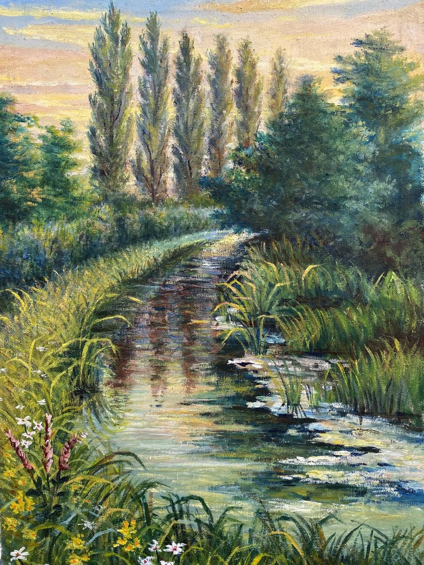 Oil painting Natural landscape Unknown artist - 8
