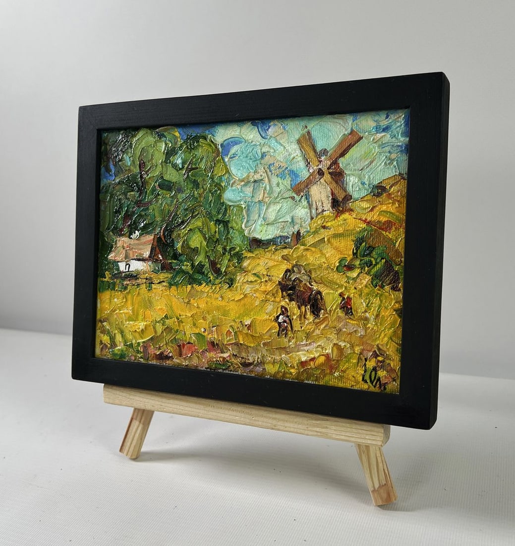Oil painting Noon in the village Oleksiy Ivanyuk - 2
