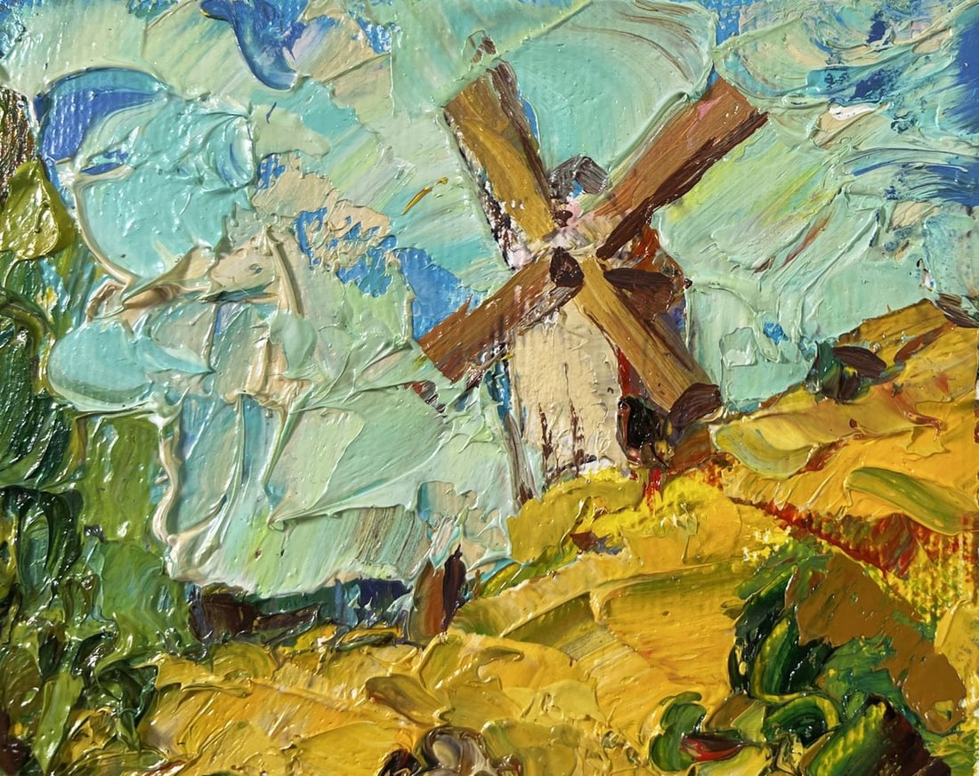 Oil painting Noon in the village Oleksiy Ivanyuk - 4