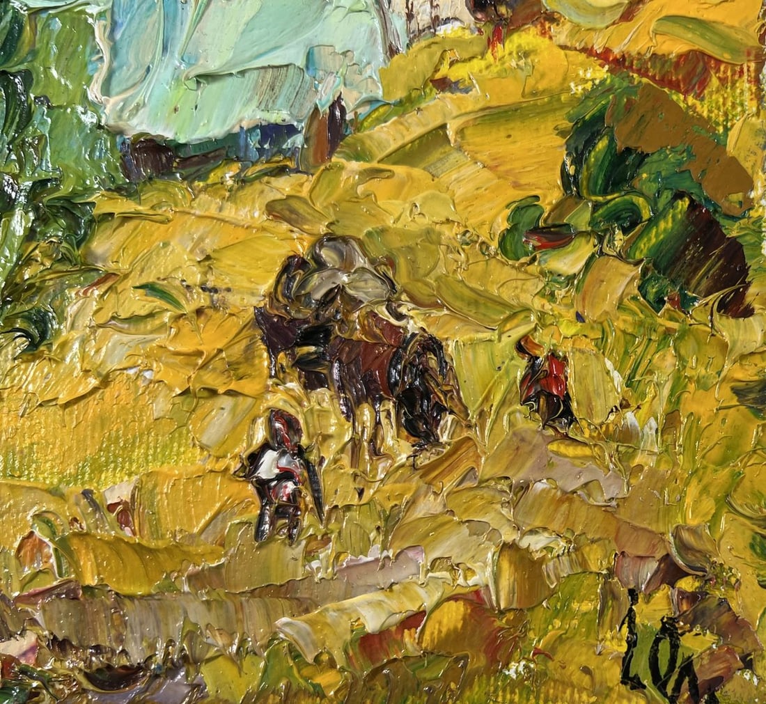 Oil painting Noon in the village Oleksiy Ivanyuk - 5