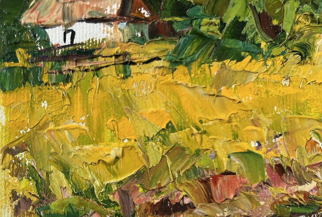 Oil painting Noon in the village Oleksiy Ivanyuk - 6