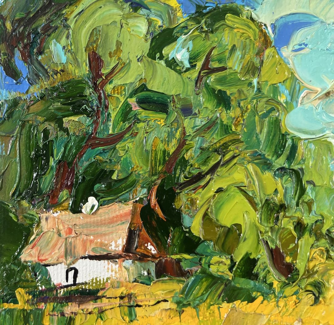 Oil painting Noon in the village Oleksiy Ivanyuk - 7