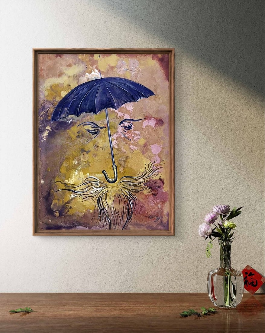 Watercolor painting The vacation is over Dmytro Startsev - 2