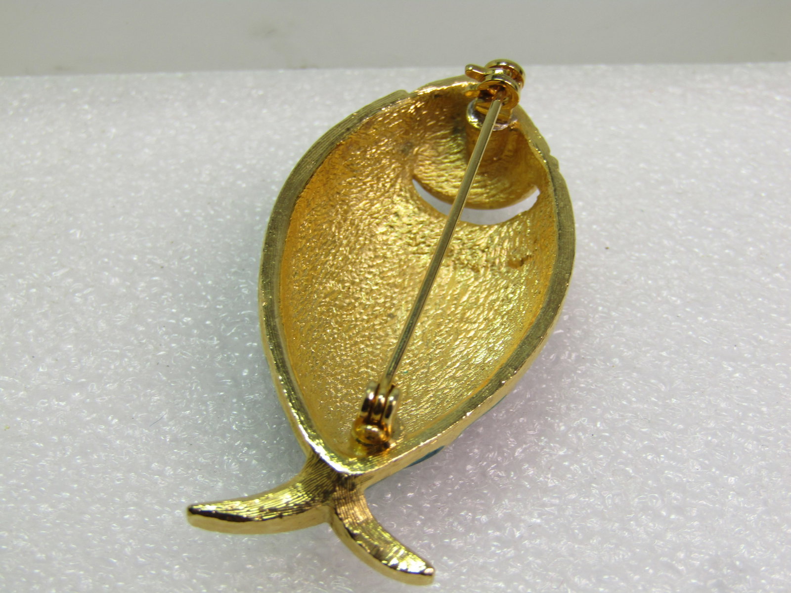Vintage Enameled Fish Brooch, Lavender/Aqua, 1970's-1980's - 5