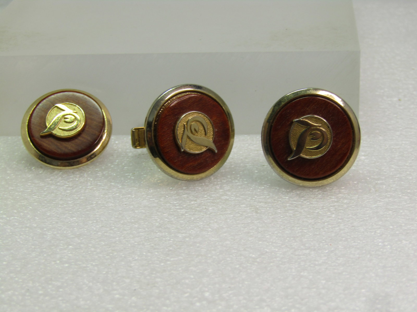 Vintage Owl Cufflinks and Tie Tack, Wise Potato Chip Company, 1950's-1960's (1 of 4)