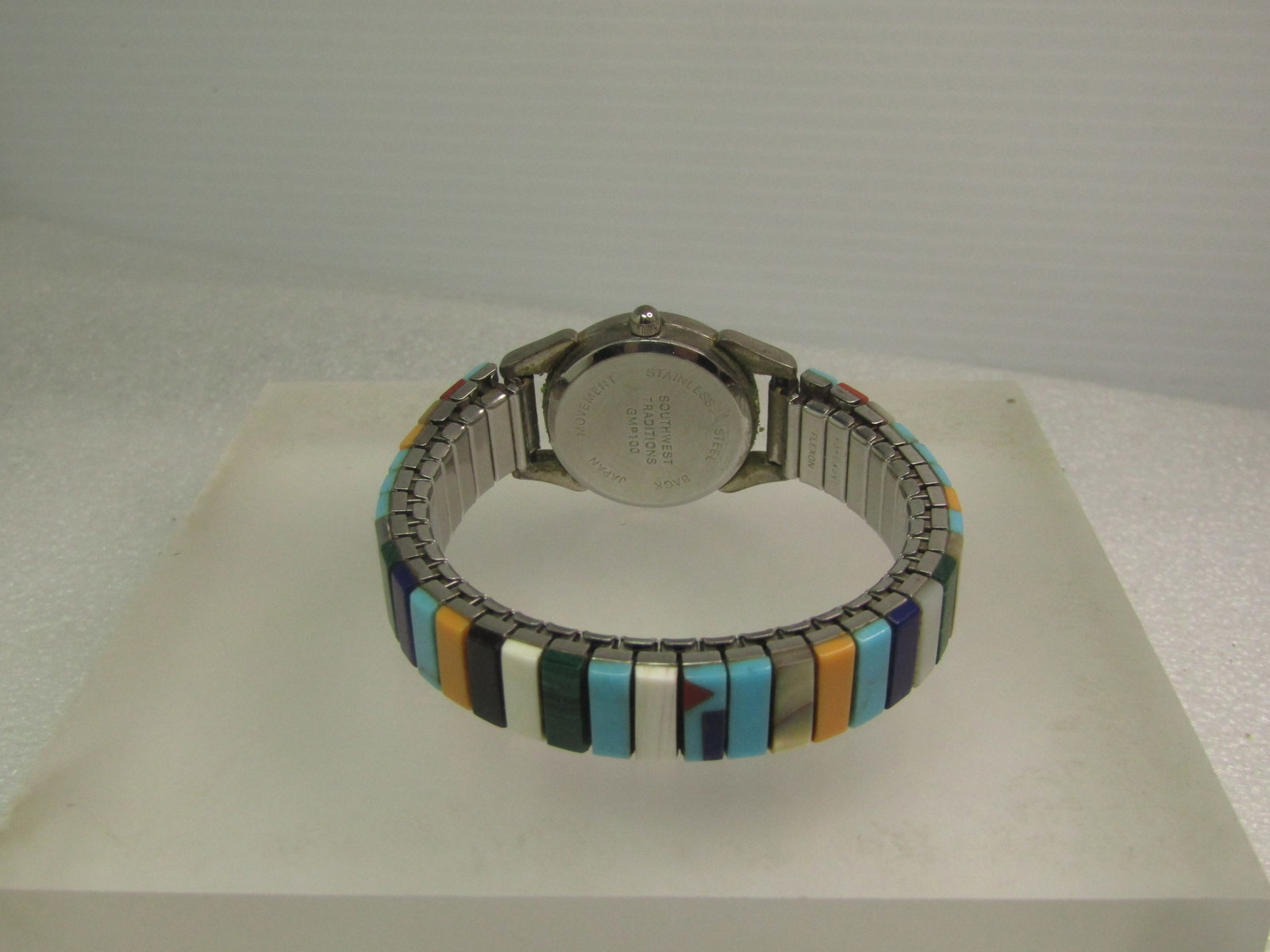 Vintage Southwest Traditions Faux Turquoise Watch Band/Liberty Watch, 1980's-1990's - 4