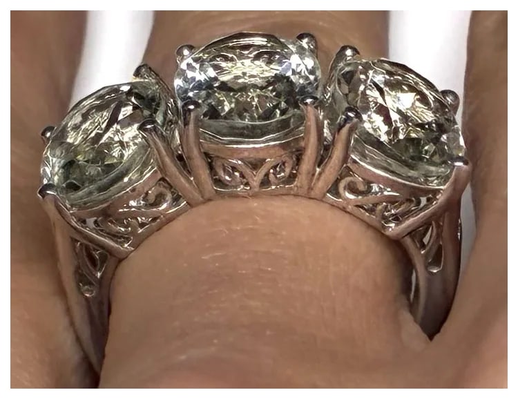 Estate Sterling Silver D'Joy Filigree Statement Ring - 6
