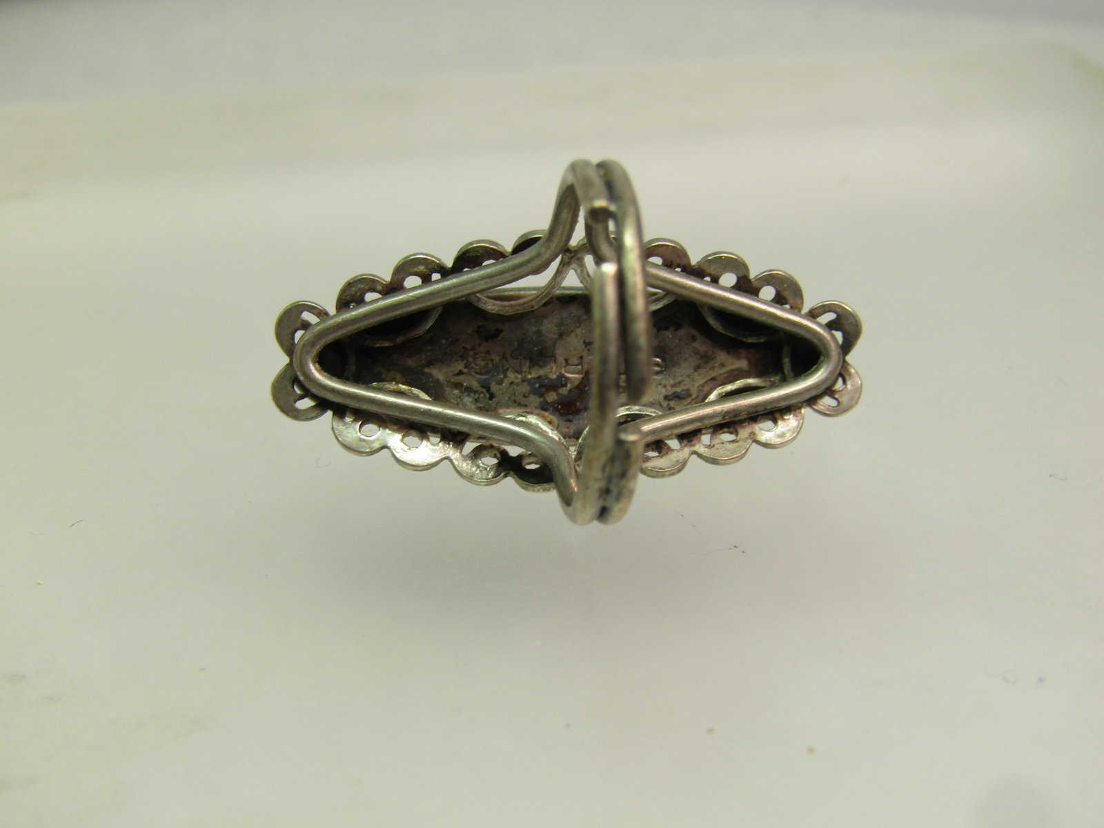 Vintage Sterling Carnelian Colored Ring, Sz.4-6, 1950's-1960's - 2