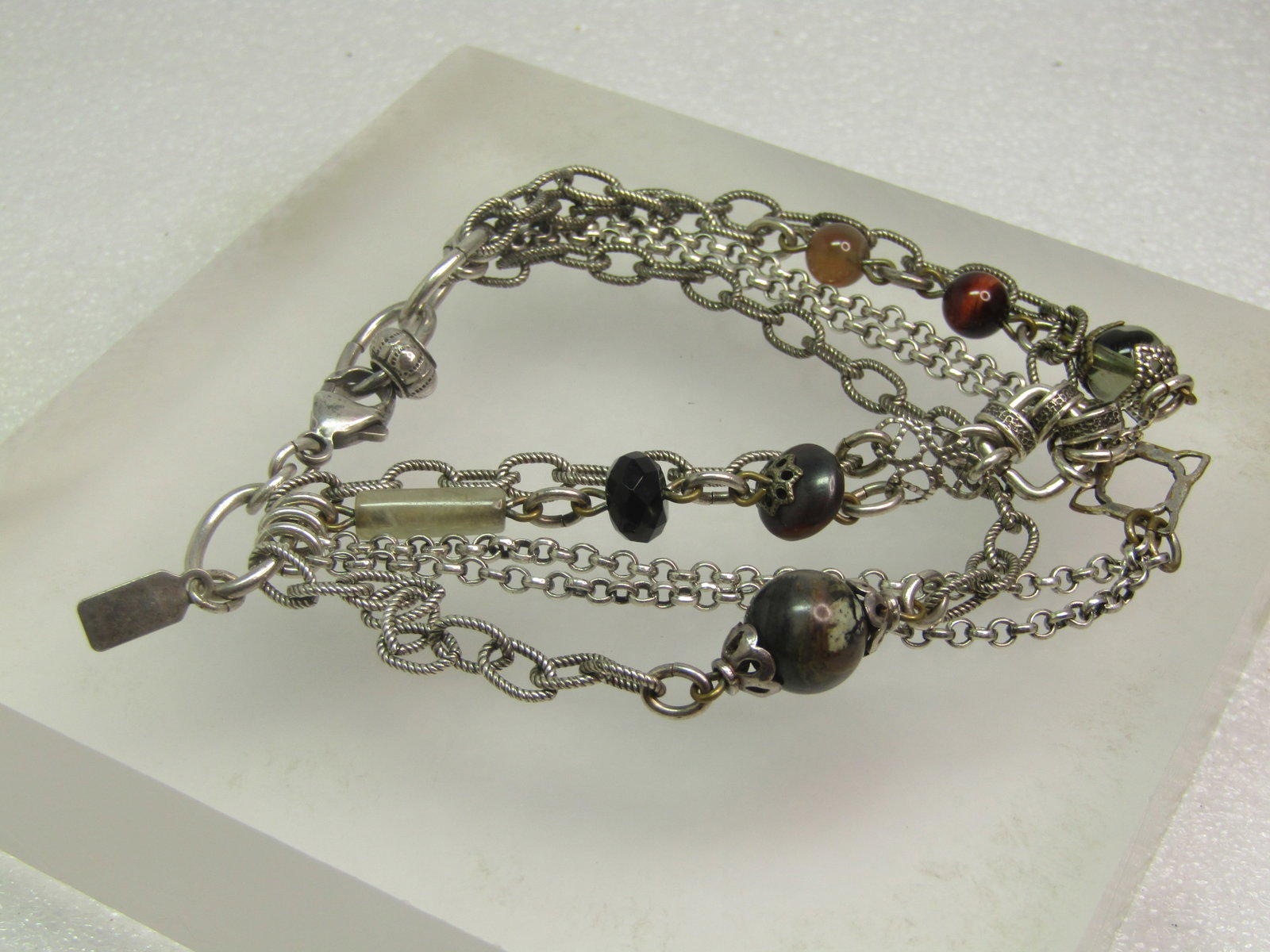 Multi-Strand Bracelet, With Beads, Signed J. Jill, 1990's - 6