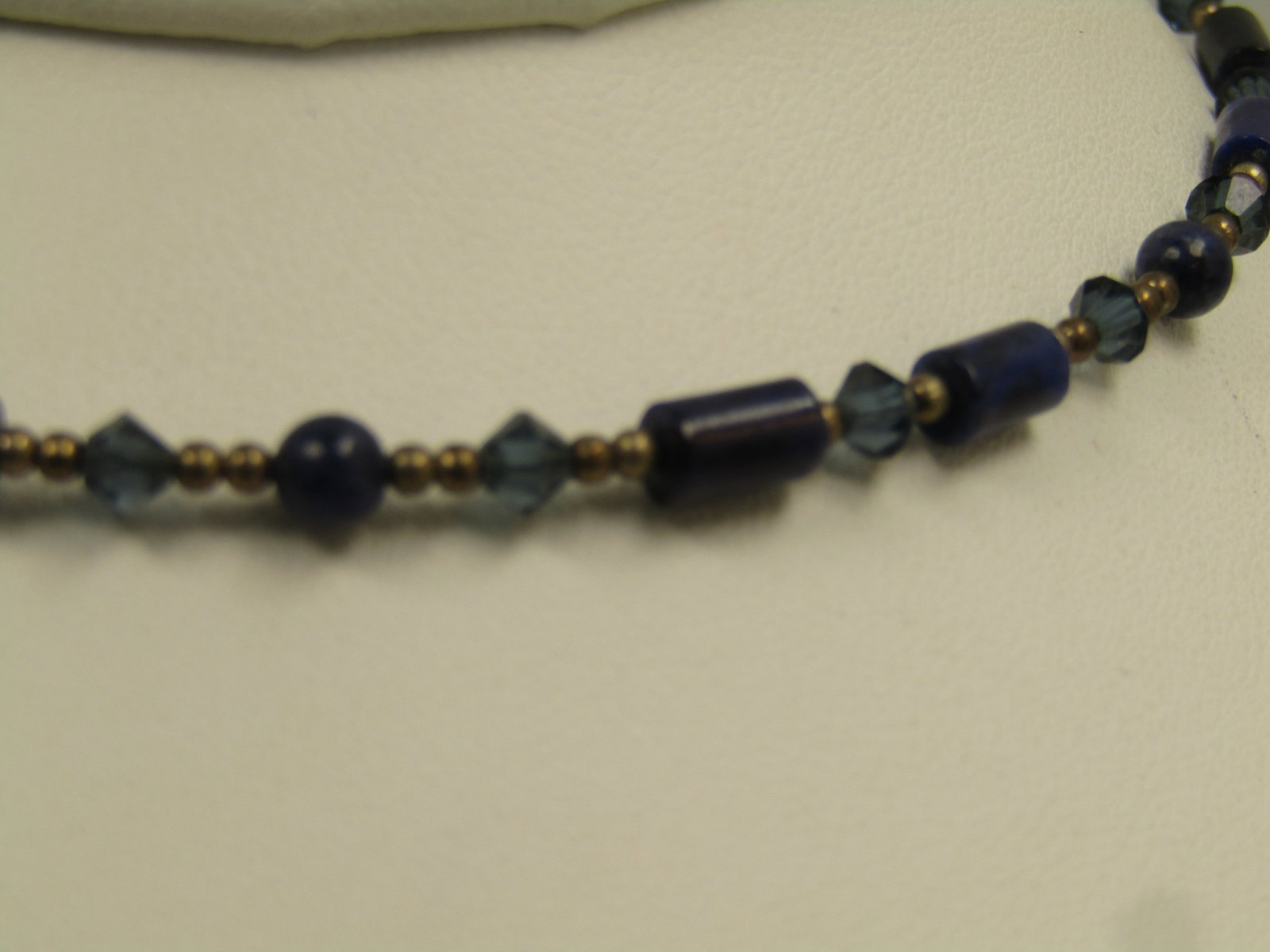 Silpada Sterling Lapis Lazula Choker Necklace, Coiled. 15.5", 1990's - 2