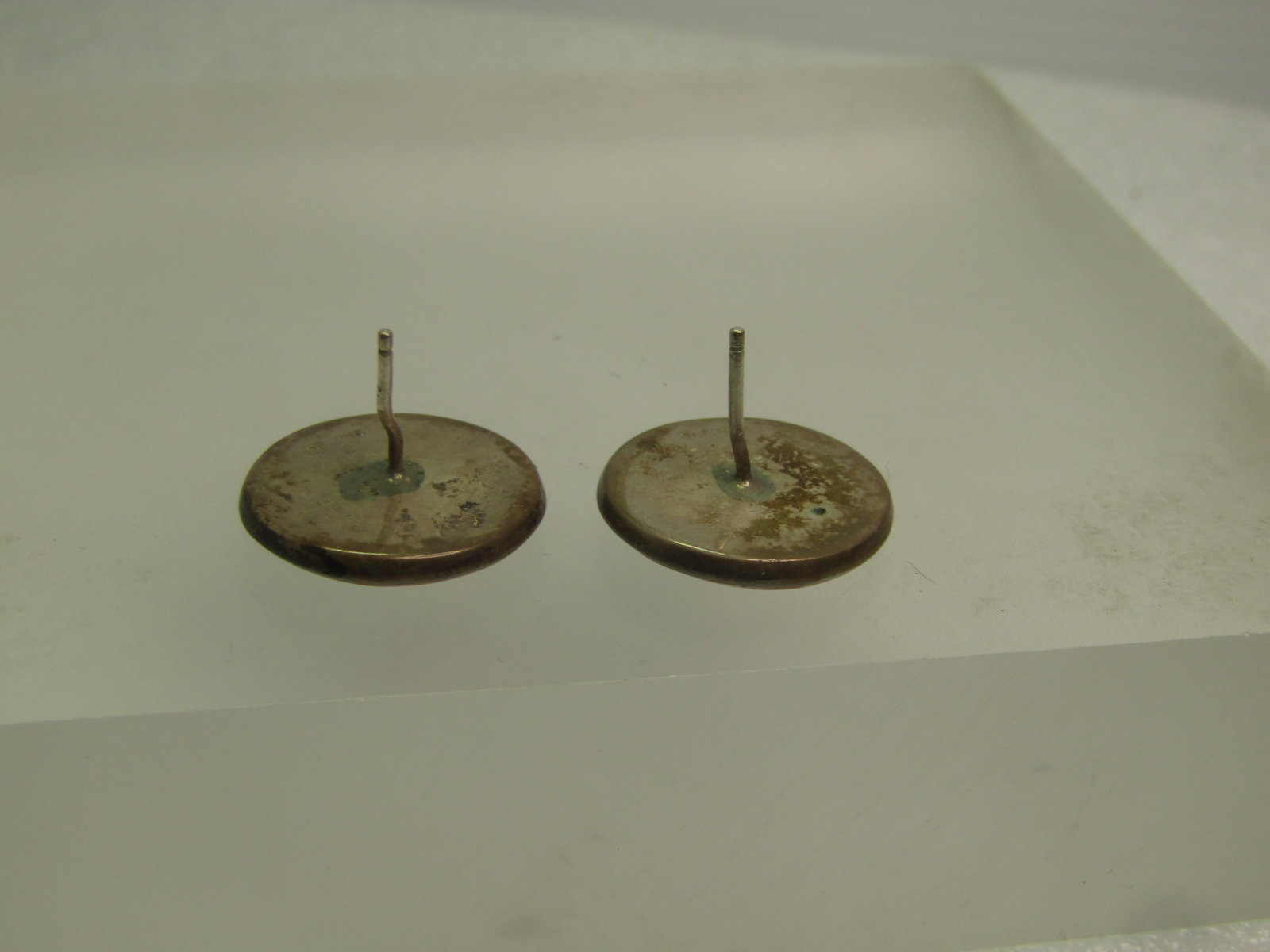 Vintage Sterling Pink MOP Earrings, Pierced. 1970's-1980's - 5