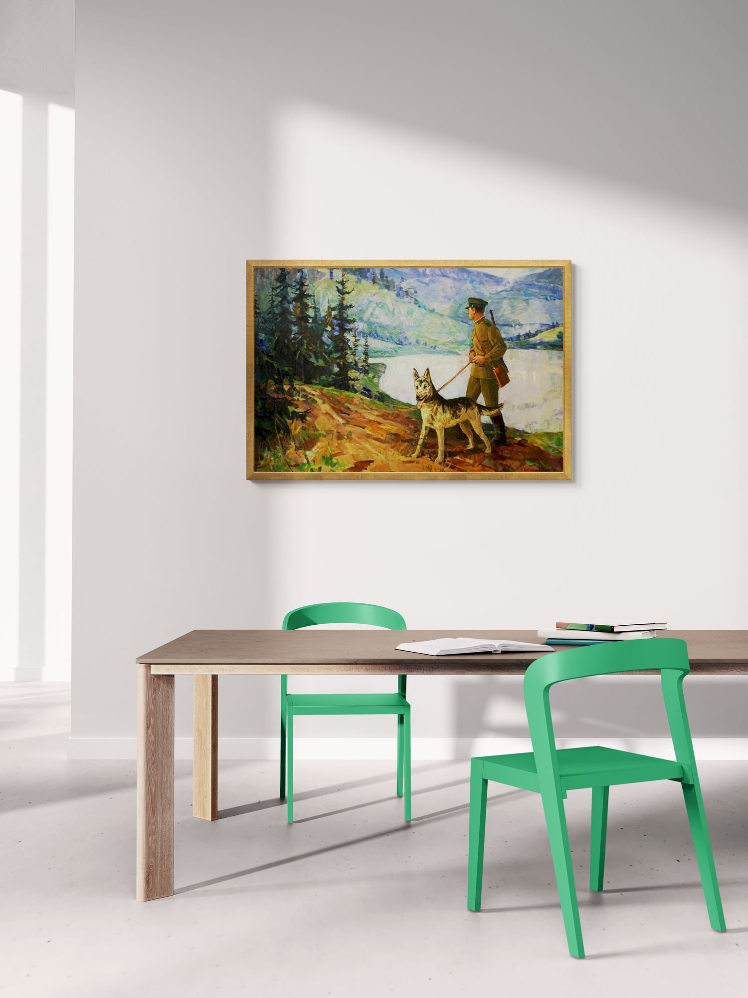 Kryzhanivska Margarita (Ukrainian artist), "Frontier guard", oil on canvas - 4