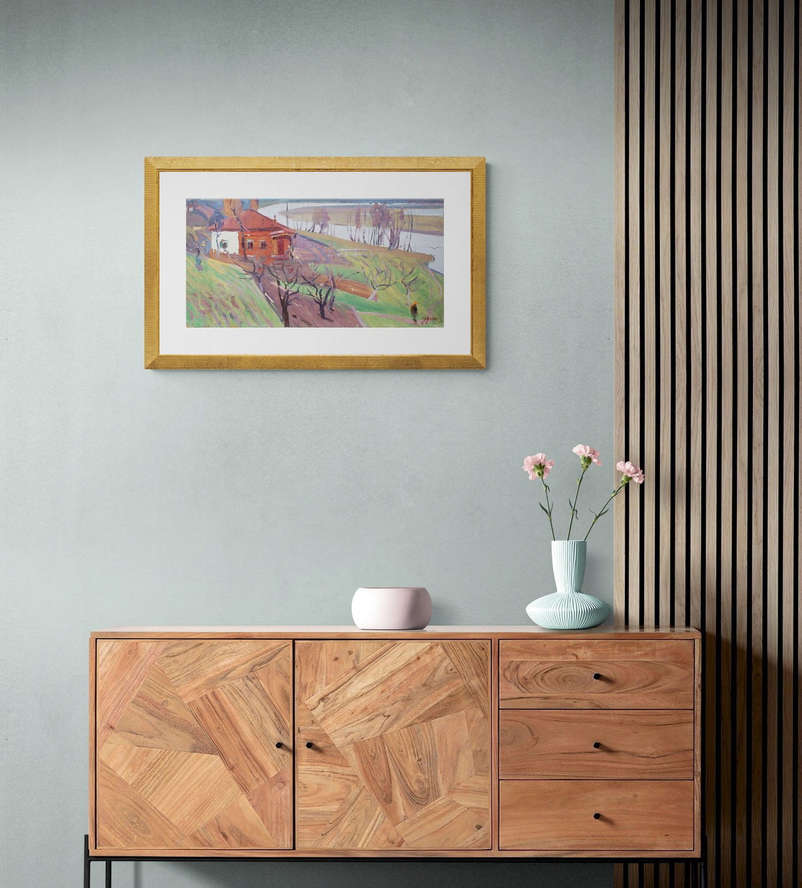 Erlih Volodymyr (Ukrainian artist), "House in Sedniv", oil on canvas - 4