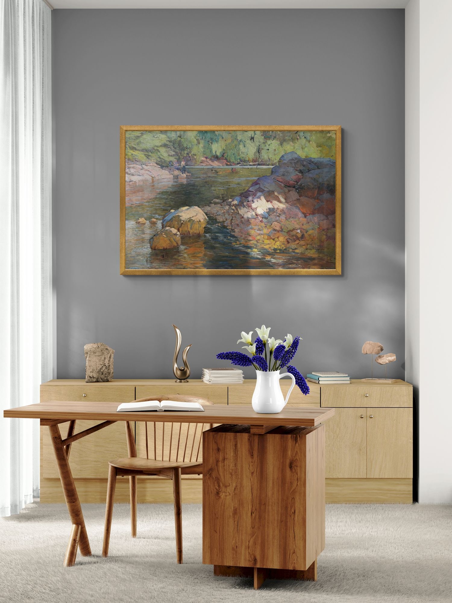 Wolshtein Moses (Ukrainian artist), "Baikal", oil on canvas - 5