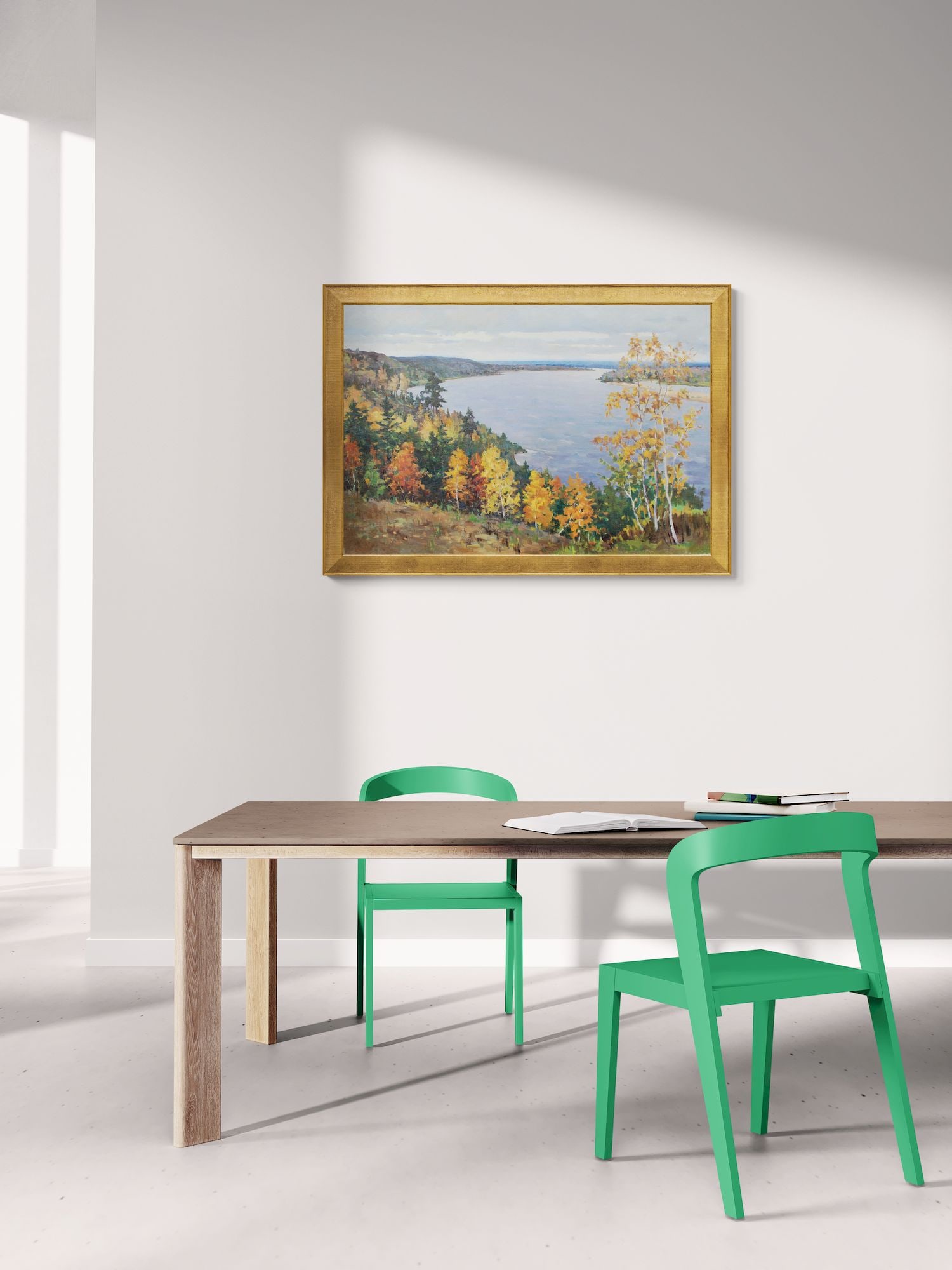 Sabadish Petro (Ukrainian artist), "River view", oil on canvas - 3