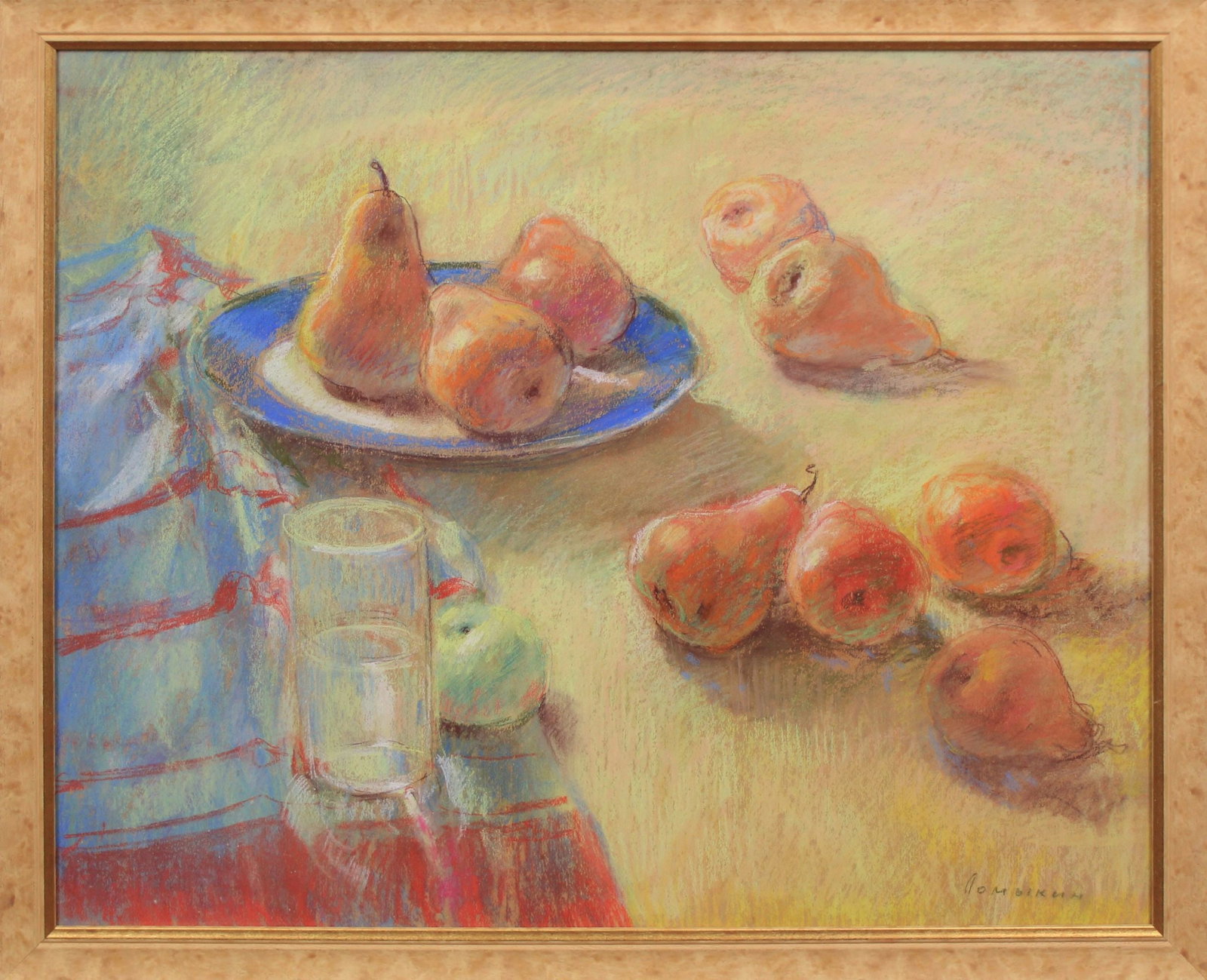 Lomykin Kostantin (Ukrainian artist), "Still life with pears", pastel on paper (1 of 5)