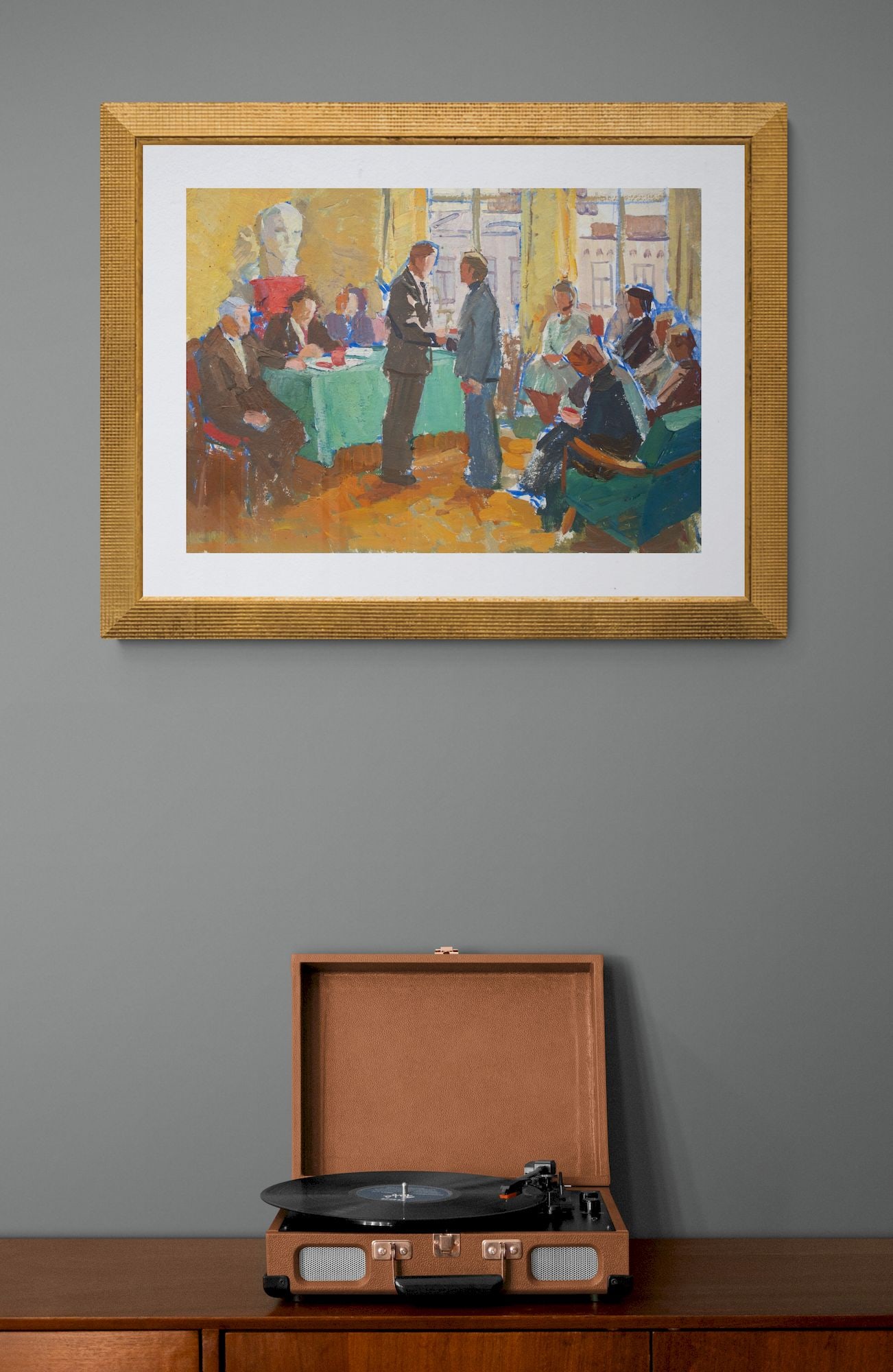 Yukhno-Gurevich Anna (Ukrainian artist), "Admission to the Komsomol", oil on cardboard - 4