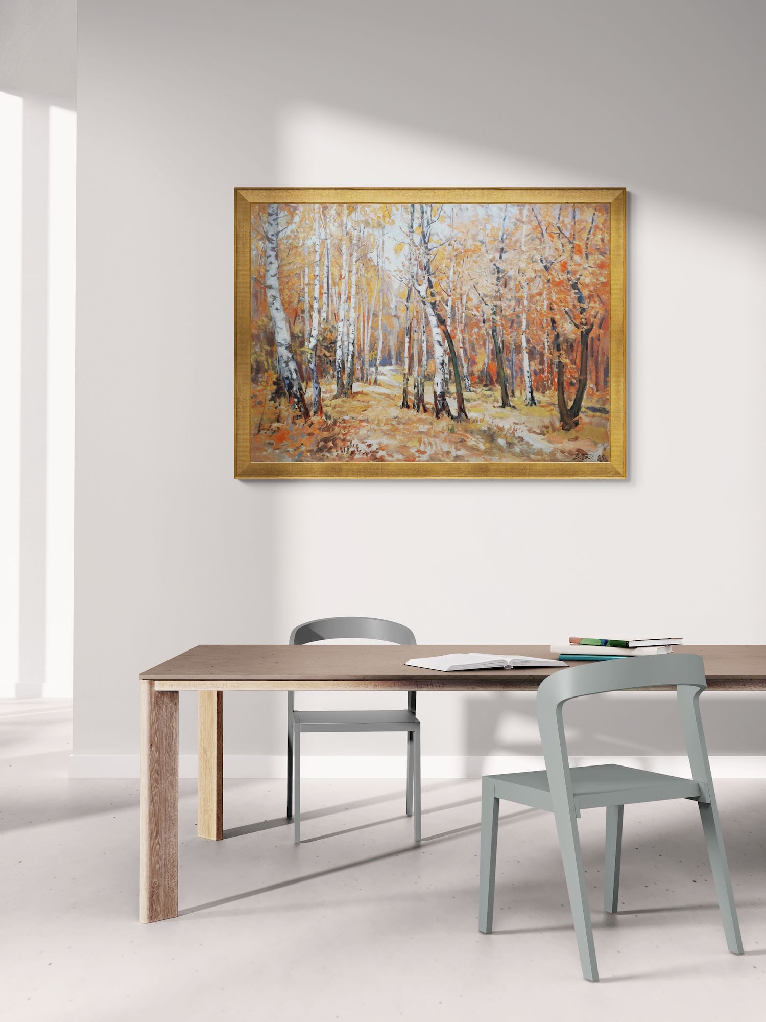Babentsov Viktor (Ukrainian artist), "Birches", oil on canvas - 4