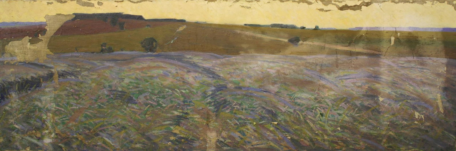 Tyukha Ivan (Ukrainian artist), "Collective farm fields", oil on canvas (1 of 1)