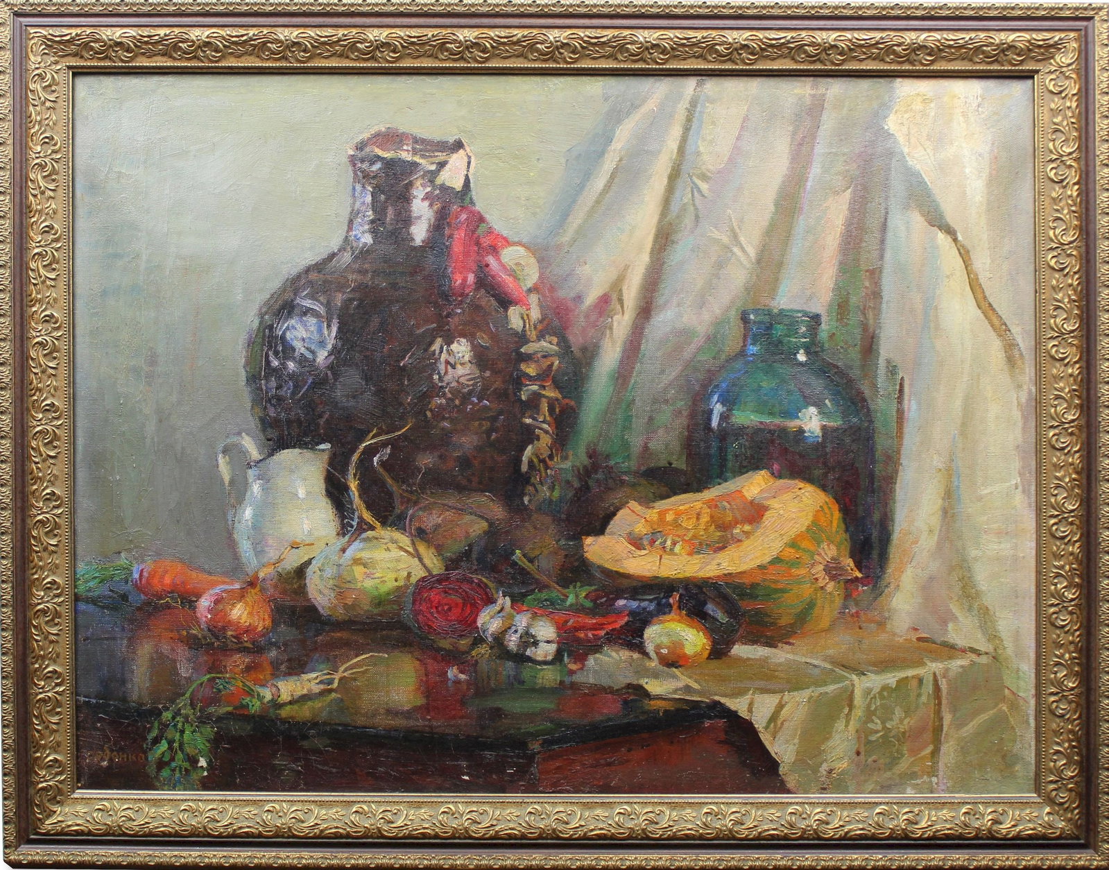Gorbenko Olexiy (Ukrainian artist), "Still life with vegetables", oil on canvas (1 of 4)