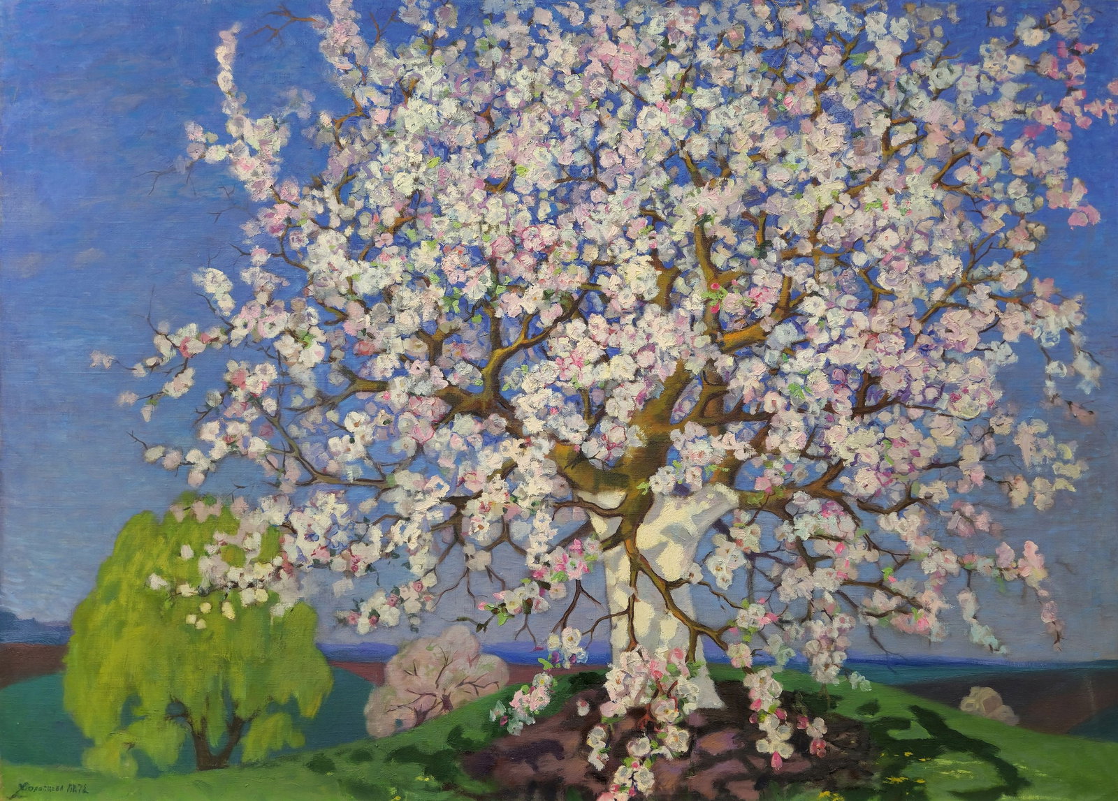 Kholoptseva Anna (Ukrainian artist), "Apple tree", oil on canvas (1 of 5)