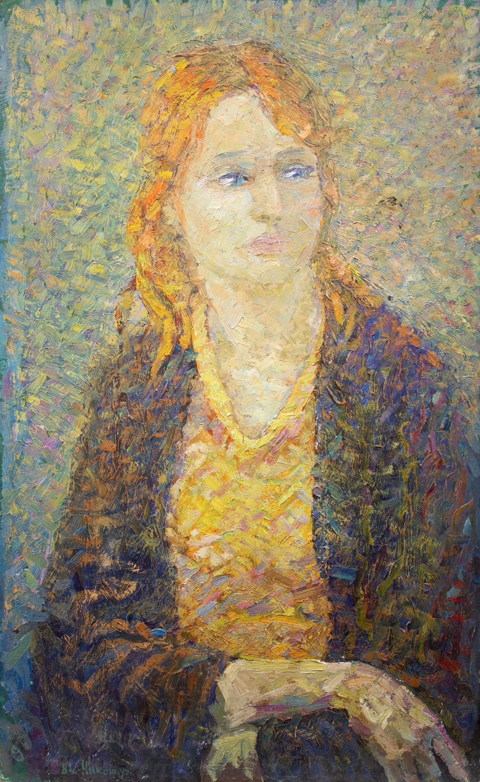 Nikonchuk Yury (Ukrainian artist), "Female portrait", oil on cardboard (1 of 4)