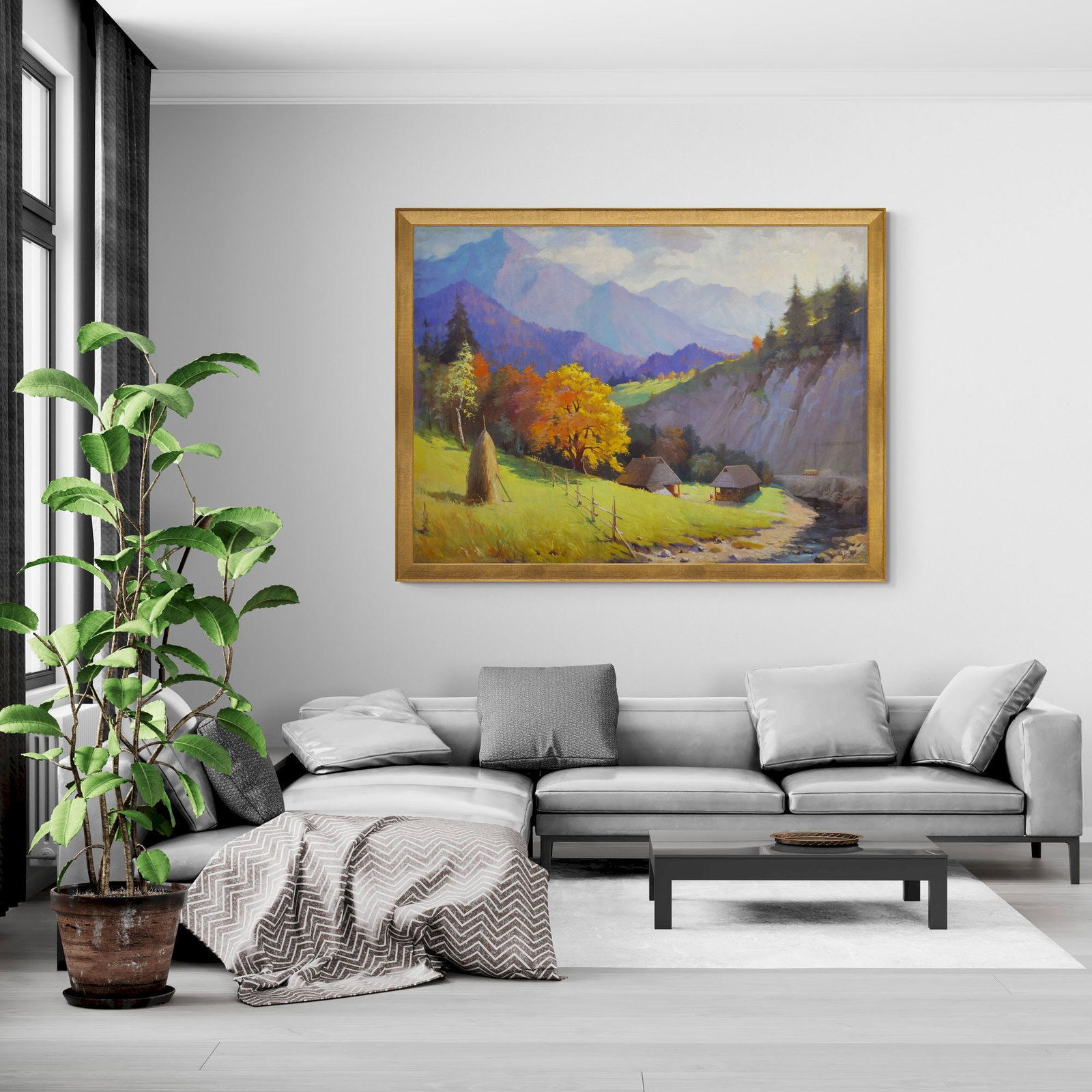 Kurlikov Boris (Ukrainian artist), "In the mountains", oil on canvas - 4