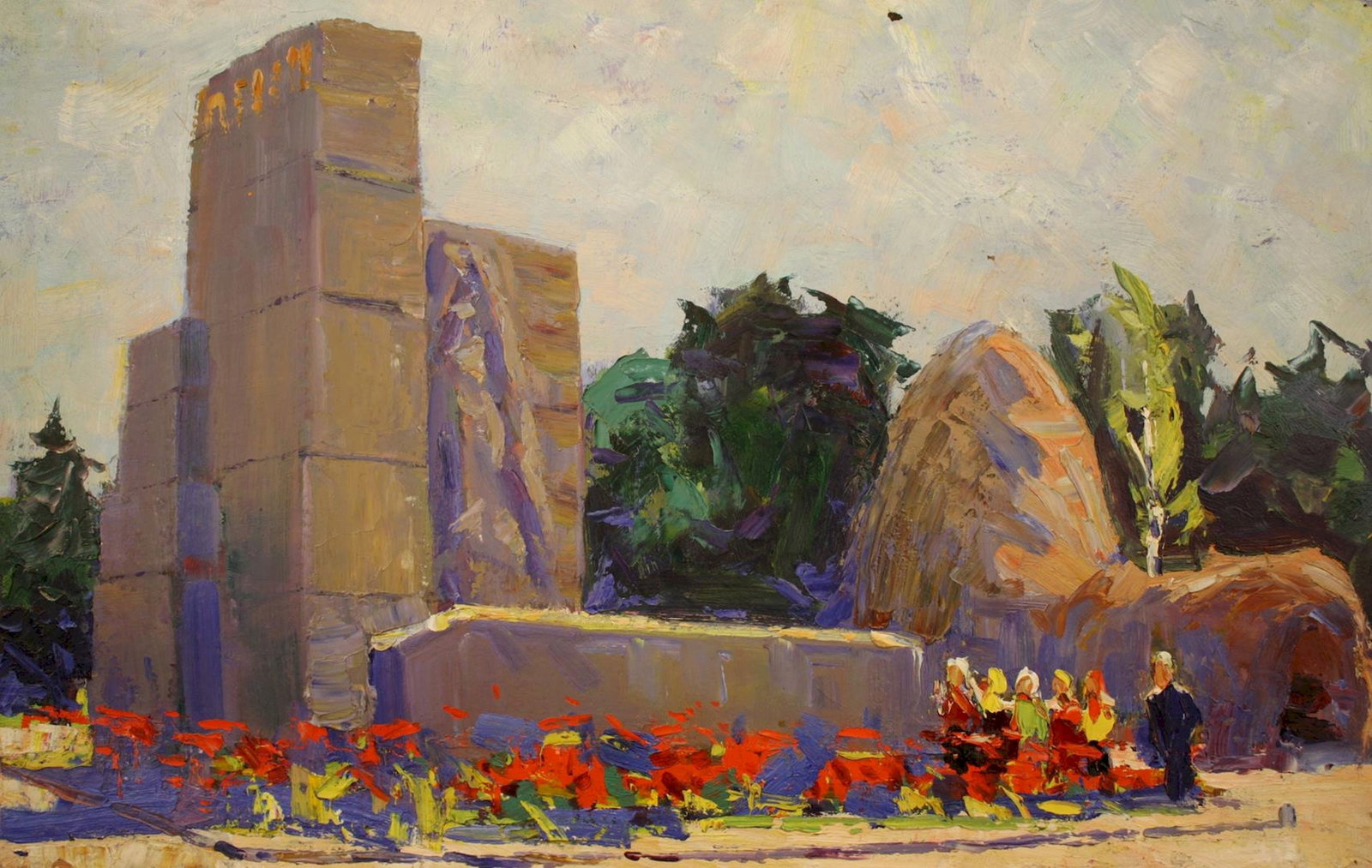 Tyukha Ivan (Ukrainian artist), "Lenin's hut", oil on cardboard (1 of 1)