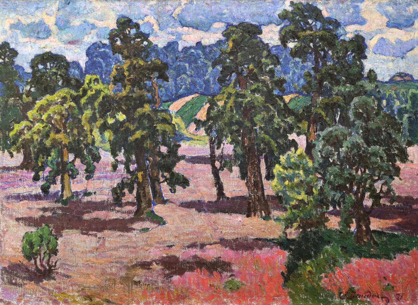Baidukov Oleksandr (Ukrainian artist), "Pines", oil on canvas (1 of 5)