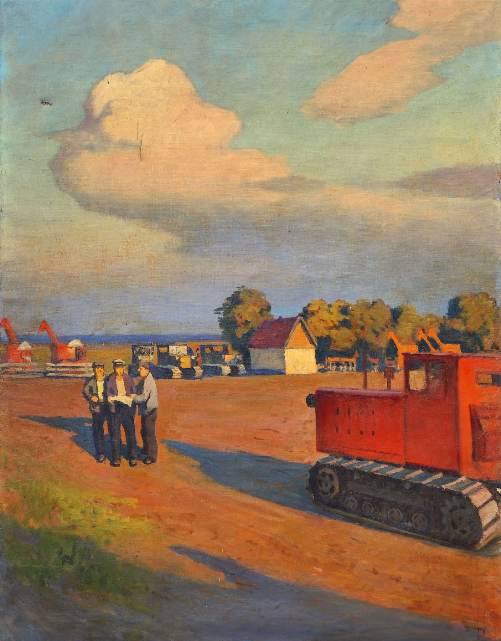 Unidentified (Ukrainian artist), "MTC", oil on canvas: Title: Unidentified (Ukrainian artist), "MTC", oil on canvas Description: ARTIST: Unidentified Artist TITLE: "MTC" SIZE: 166 x 130 cm, (65 1/4 x 51 1/4 in.) MEDIUM: oil on canvas YEAR OF CREATION: