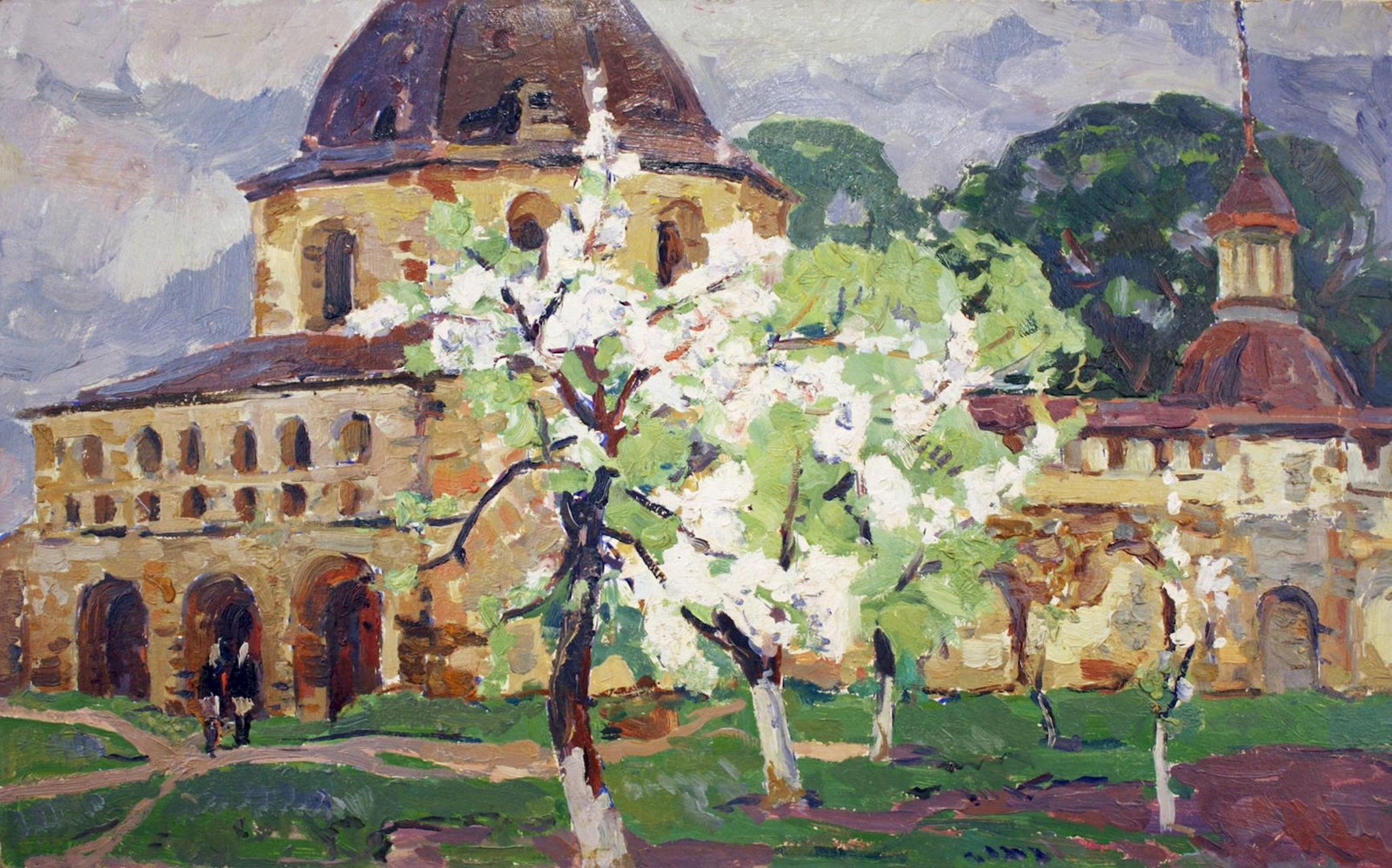 Potapenko Andriy (Ukrainian artist), "Old fortress", oil on cardboard (1 of 3)