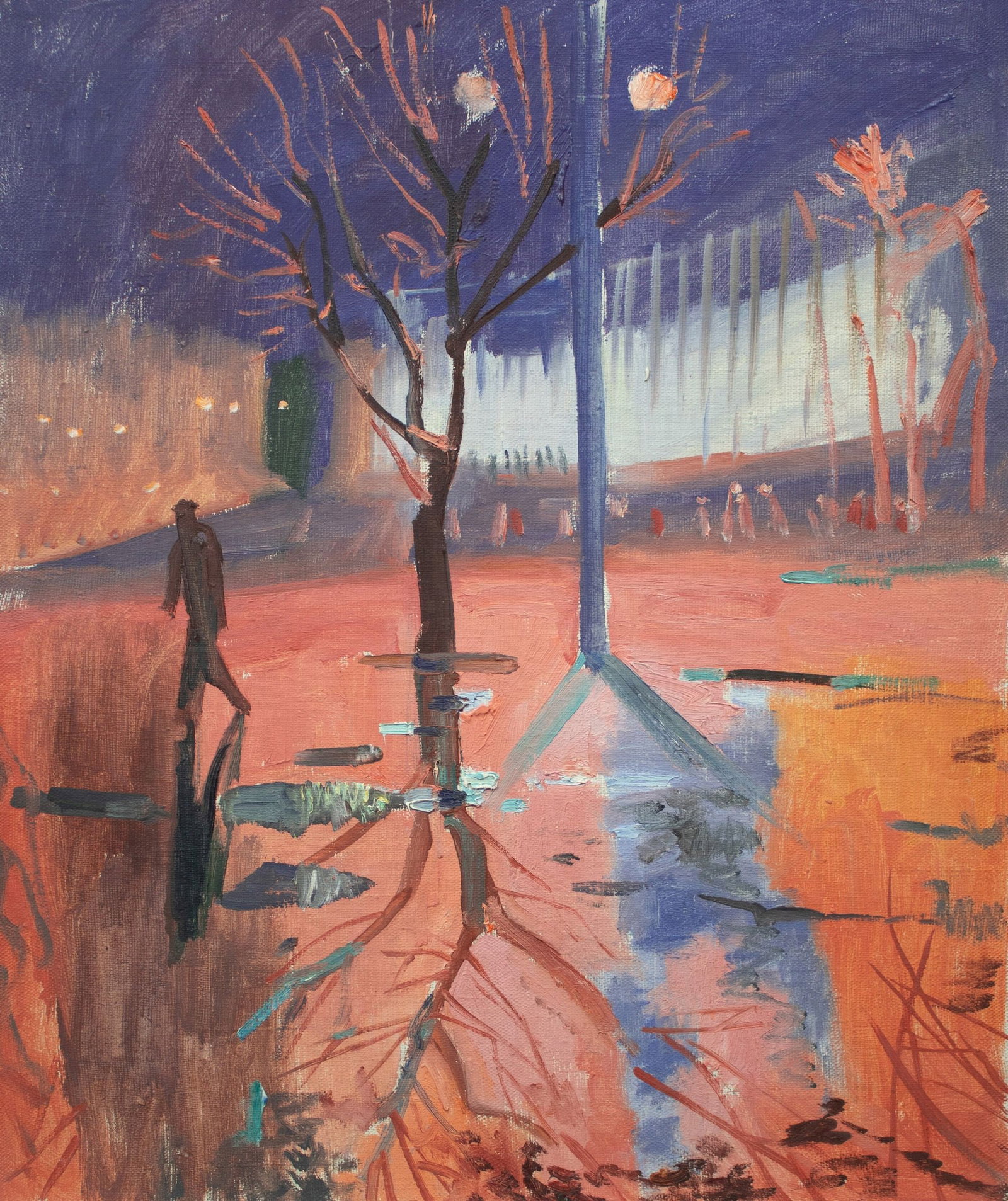 Chernikov Mykola (Ukrainian artist), "Kyiv at night", oil on canvas (1 of 3)