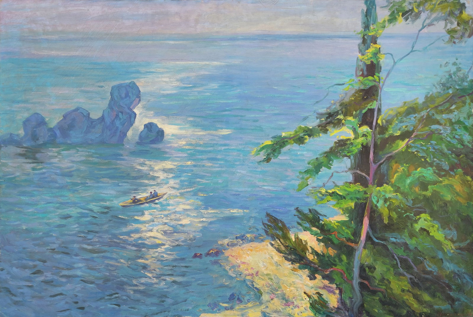 (Ukrainian artist), "Seascape", oil on canvas (1 of 5)