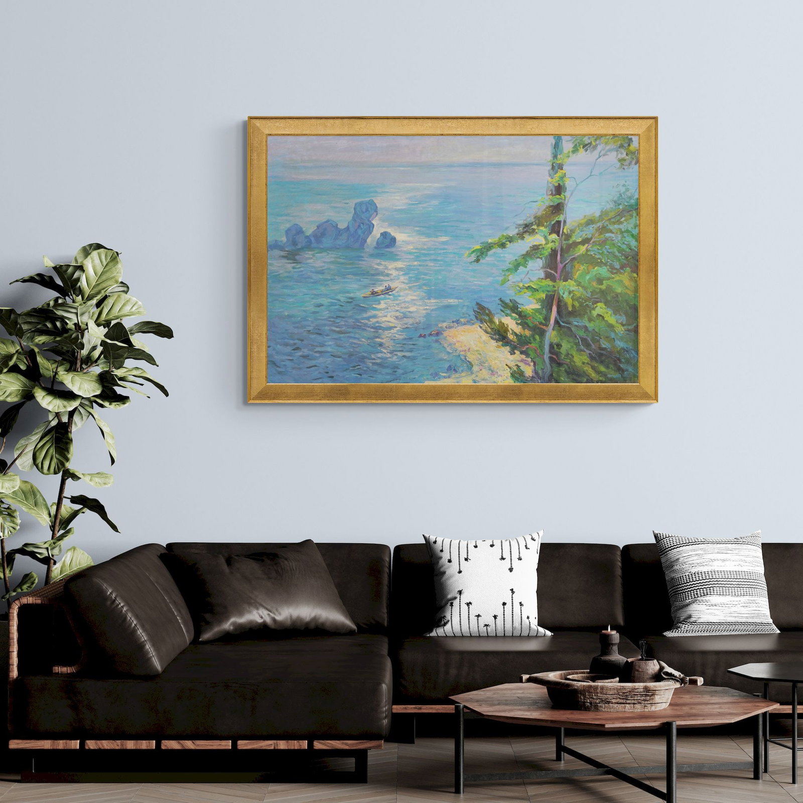 (Ukrainian artist), "Seascape", oil on canvas - 5