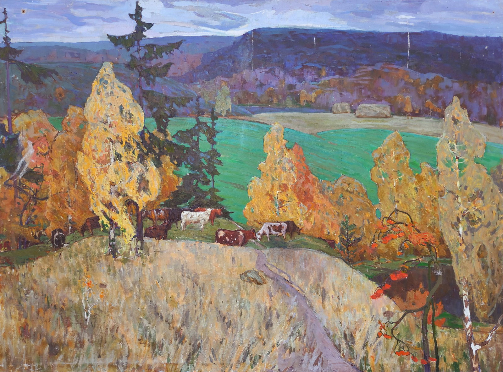 Monakhov Lev (Ukrainian artist), "Autumn", oil on canvas (1 of 4)