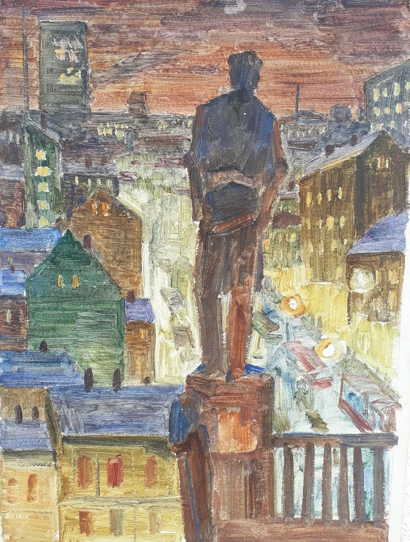Chernikov Mykola (Ukrainian artist), "Etude to the painting "the builder of Kyiv", oil on cardboard: Title: Chernikov Mykola (Ukrainian artist), "Etude to the painting "the builder of Kyiv", oil on cardboard Description: ARTIST: Chernikov Mykola Volodymirovich, Ukrainian artist TITLE: "Etude to the p