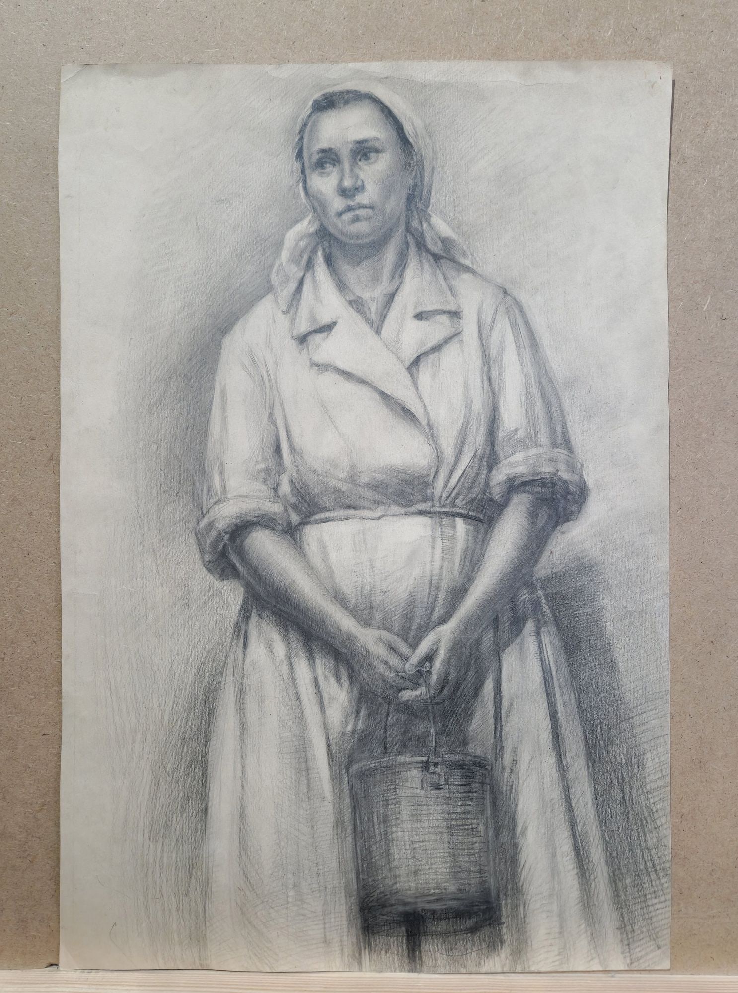 Khmelnitsky Olexandr (Ukrainian artist), "Woman", pencil on paper - 4