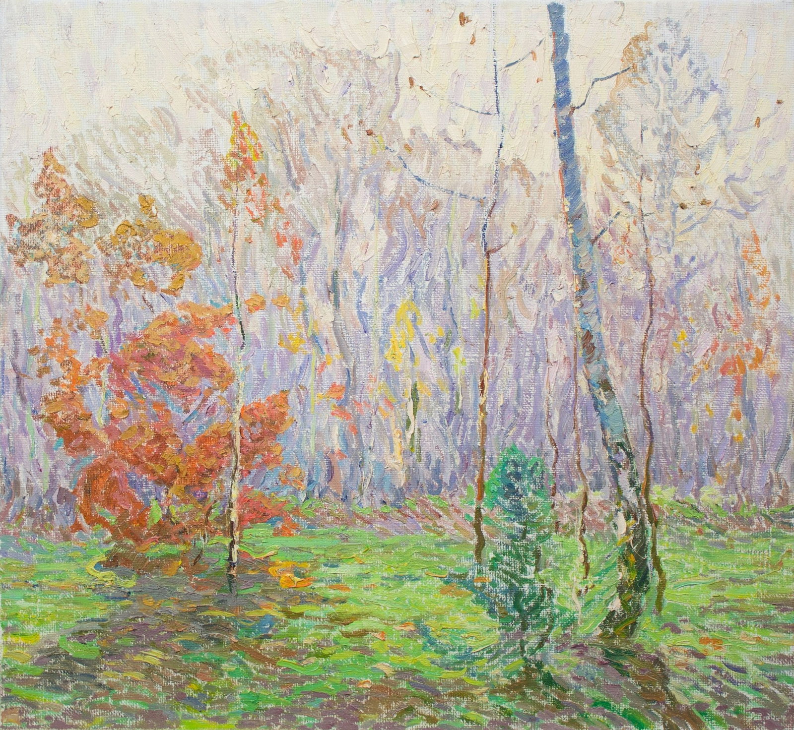 Sevastyanov Victor (Ukrainian artist), "Birch Grove", oil on canvas (1 of 3)