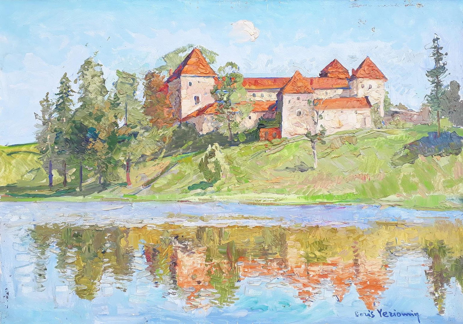 Yeremin Boris (Ukrainian artist), "Svirzhinsky castle, Lviv", oil on canvas (1 of 4)