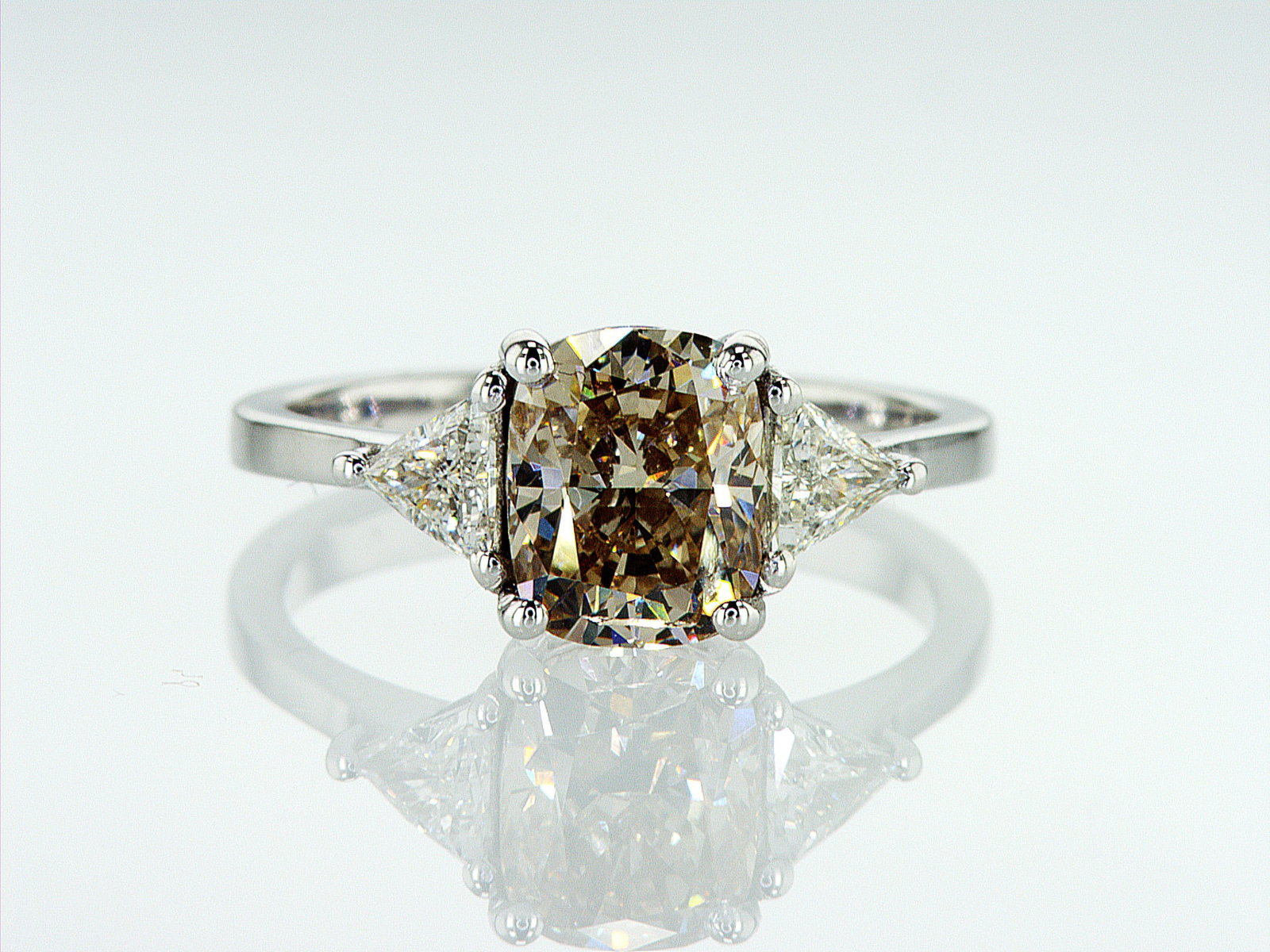 2.44cttw Natural Diamond and Natural Diamond Ring 14K White Gold 3.28 gr (1 of 7)