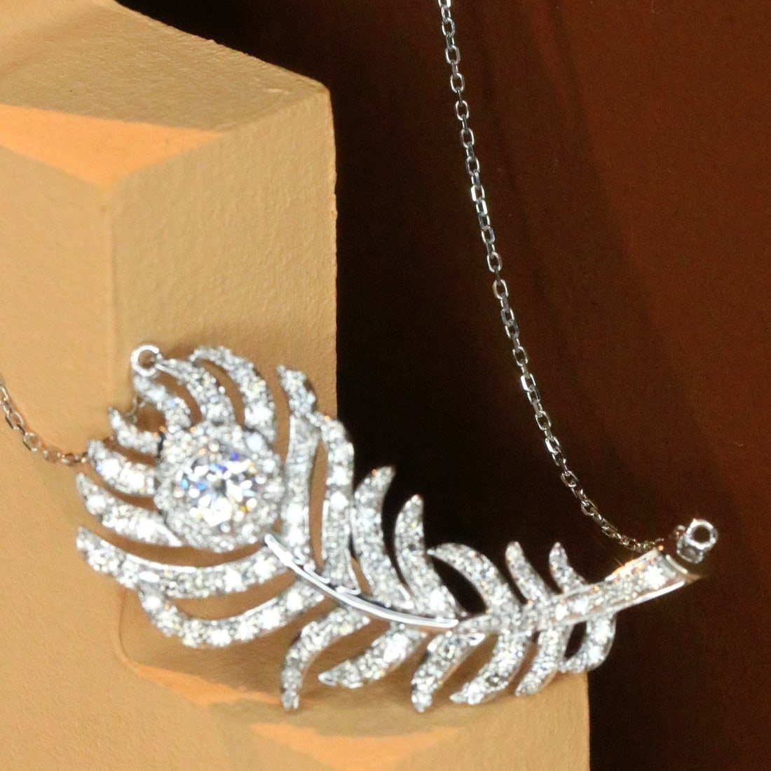 14K GOLD 1.25 CTW NATURAL H DIAMOND NECKLACE (1 of 6)