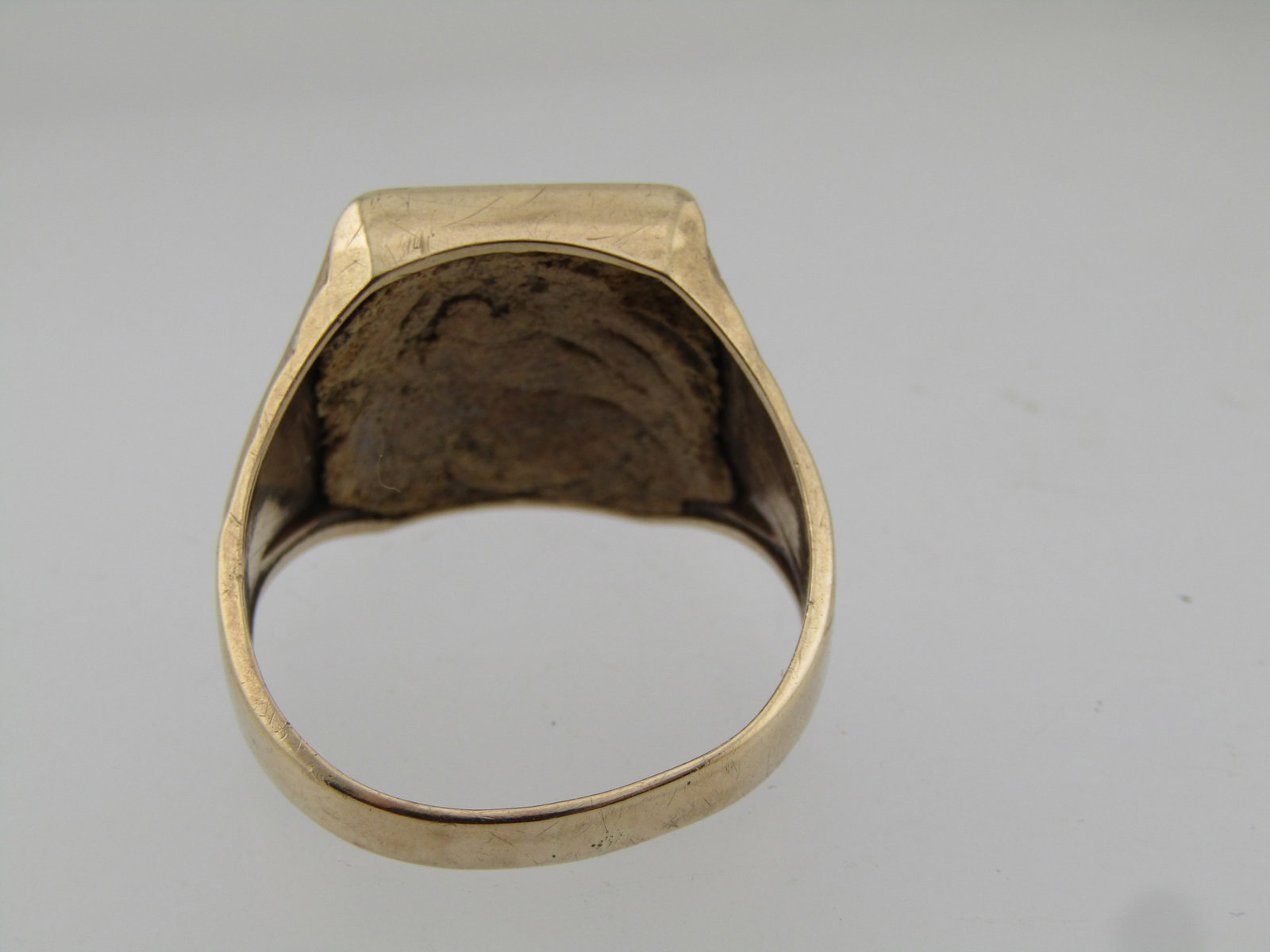 Vintage 10kt Masonic Onyx Diamond Ring, Sz. 12, Signed Hallmark, 1940's-1950's - 7