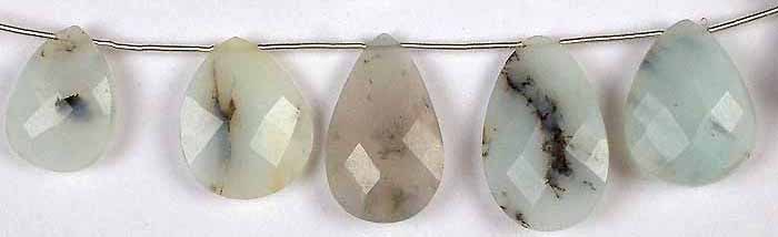 Peru Opal Faceted Briolette: Title: Peru Opal Faceted Briolette Description: itemcode : JHT16) Reserve: $113.00 Shipping: Domestic: Shipping rates are determined by destination International: Foreign shipping rates are determined