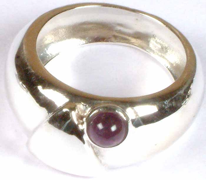 Amethyst Finger Ring / Amethyst Stone Jewelry (1 of 1)
