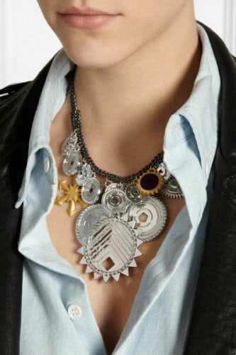 Eddie Borgo Tricolor Challenge Necklace (1 of 5)