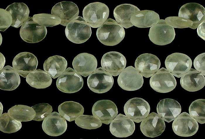 Prehnite Faceted Briolette / Semi-Precious Gemstone Beads (1 of 1)
