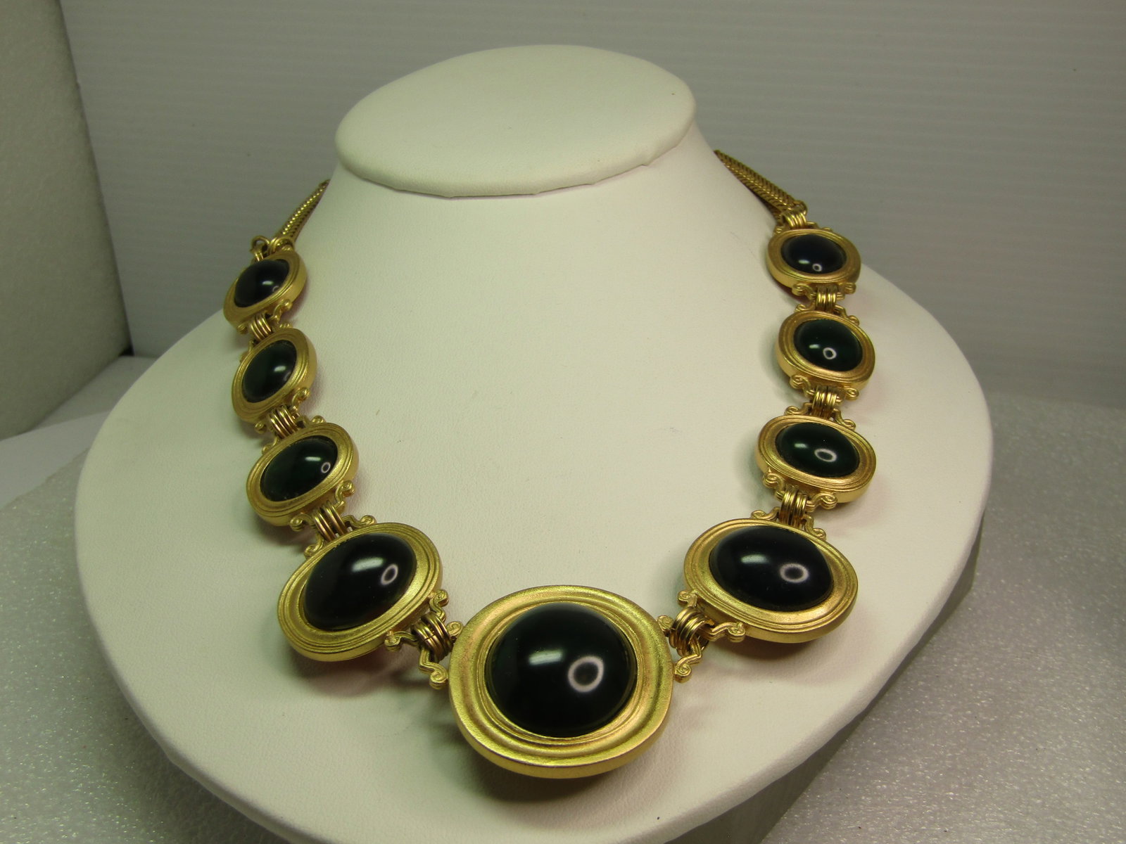 Vintage Red/Green Yves Saint Laurent Necklace, By Robert Goosens, 1980's, 18" - 5